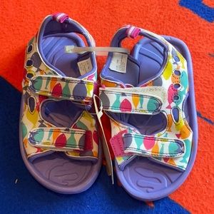 Carter’s Footwear Playa-G Purple Multi Colored Sandals Size 10M, NWT